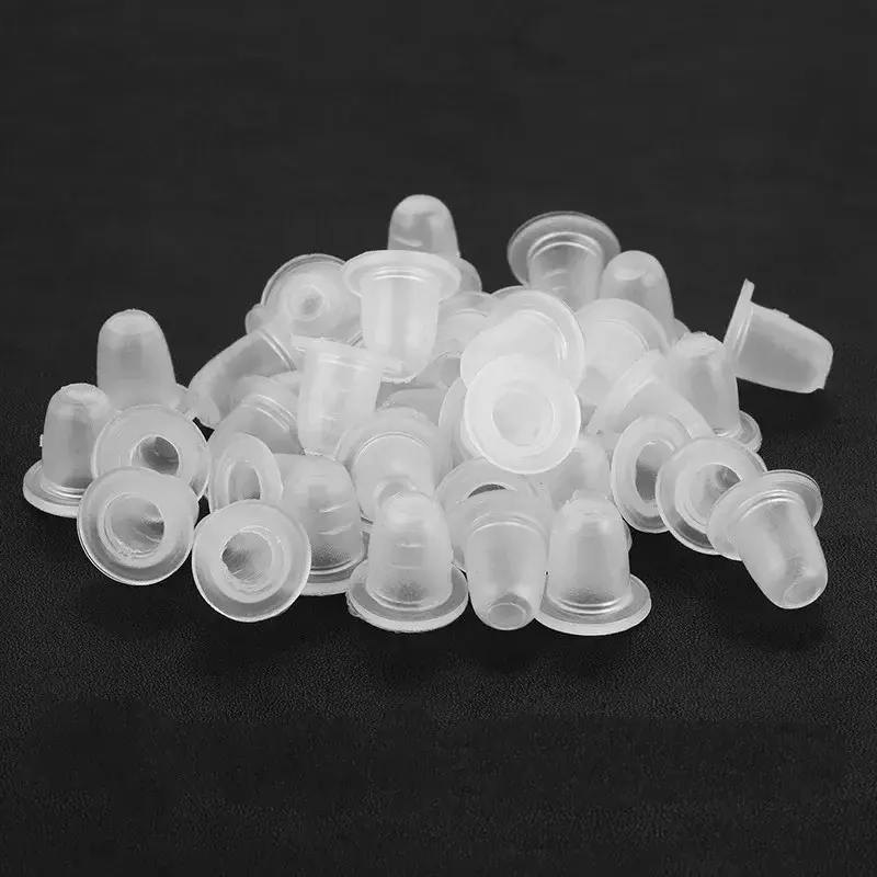 100Pcs Disposable Tattoo Ink Cup Small/Big Size Silicone Tattoo Permanent Makeup Eyebrow Makeup Pigment Container Caps Supplies