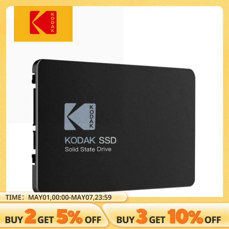 Kodak-Disco Rígido Interno para Computador Portátil, SSD, HD SATA, X120 Pro, 2.5 HDD, 120GB, 1TB, 512GB, 128GB, 256GB