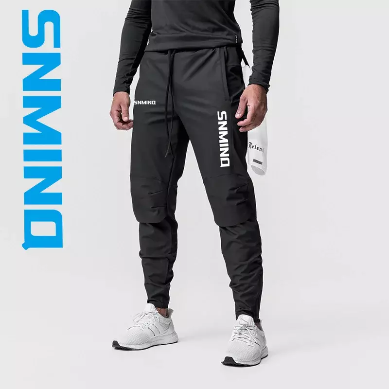 Летние рыболовные штаны 2024, мужские спортивные эластичные быстросохнущие влагопоглощающие брюки, дышащие велосипедные брюки для фитнеса и бега
