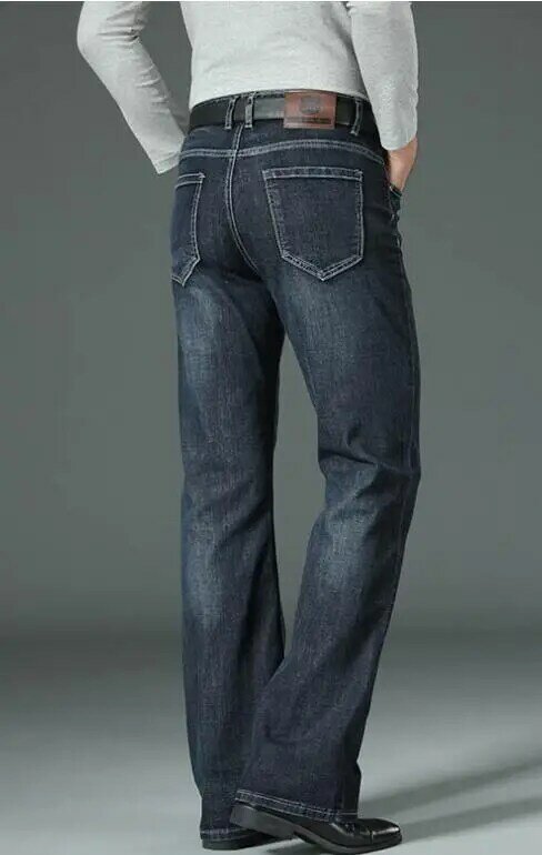 Jeans rétro populaires dans les années 1980, pantalons en denim à jambes larges et coupe cintrée, jeans à jambes droites