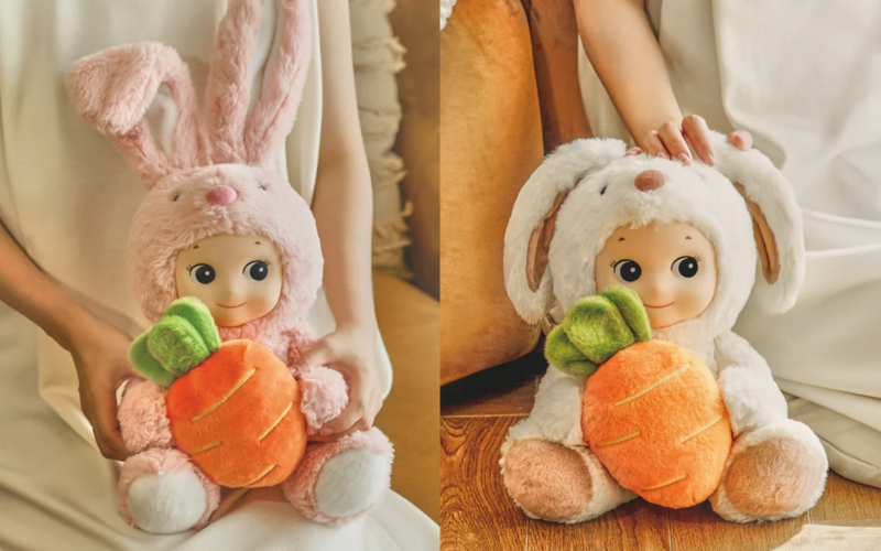 Sonny Angel boneka kelinci lembut cantik lucu koleksi boneka asli bermerek baru dekorasi hadiah ulang tahun yang belum dibuka