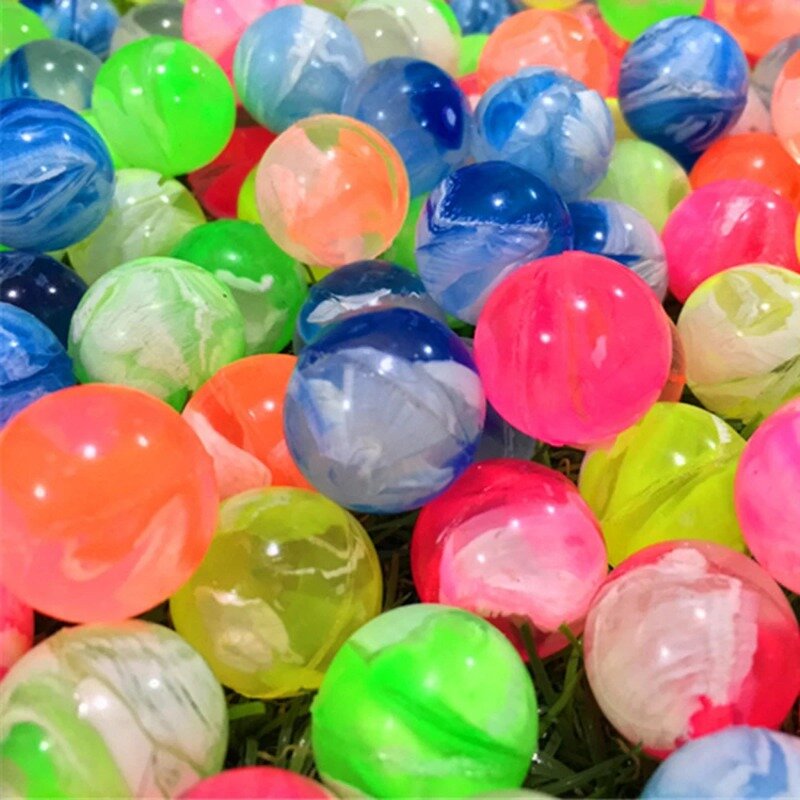 Balle rebondisnoyaux en caoutchouc IkBouncing pour enfants, jouets anti-souligné, élastique coloré, saut, jeux de plein air, jouets de bain pour enfants, 22mm