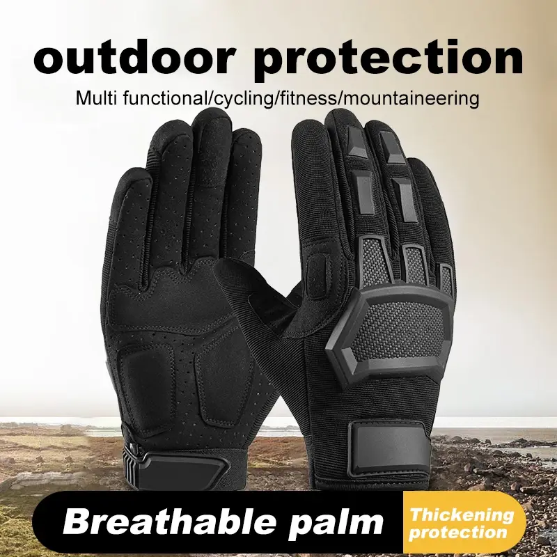 PHMAX-guantes tácticos para exteriores, manoplas de esquí cálidas a prueba de viento e impermeables para pantalla táctil, forro polar antideslizante para Ciclismo de Invierno