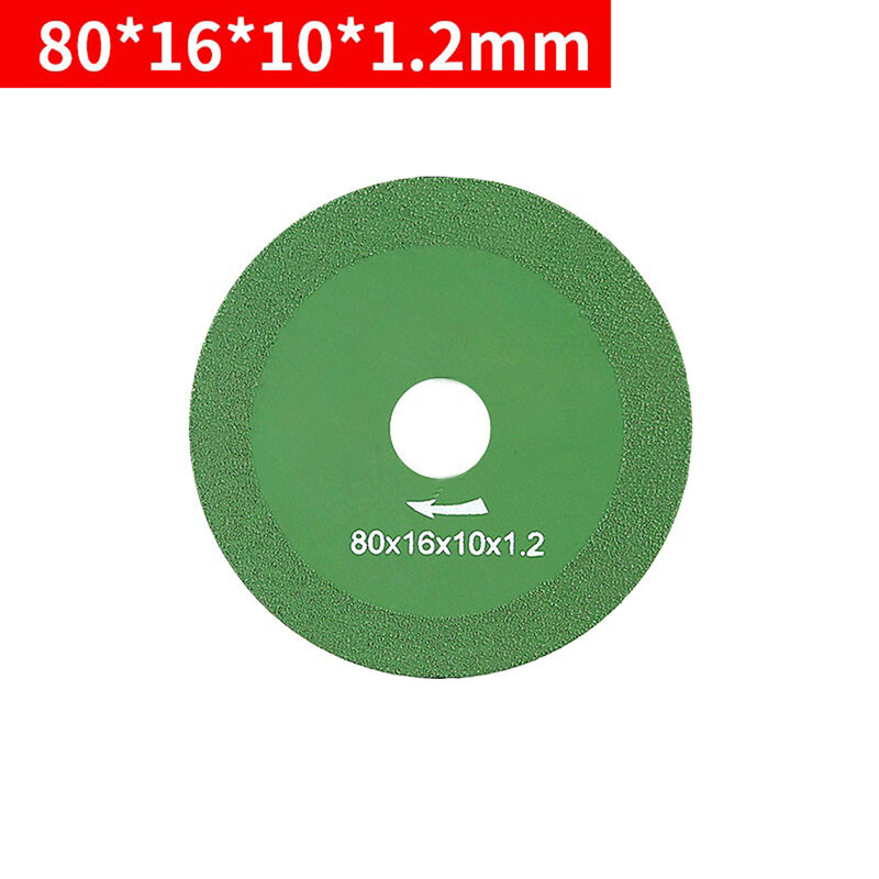 Green Glass Cutting Disc Chamfering Crystal For Smooth Cutting 1.2mm 10mm Diamond High Manganese Steel Brand New