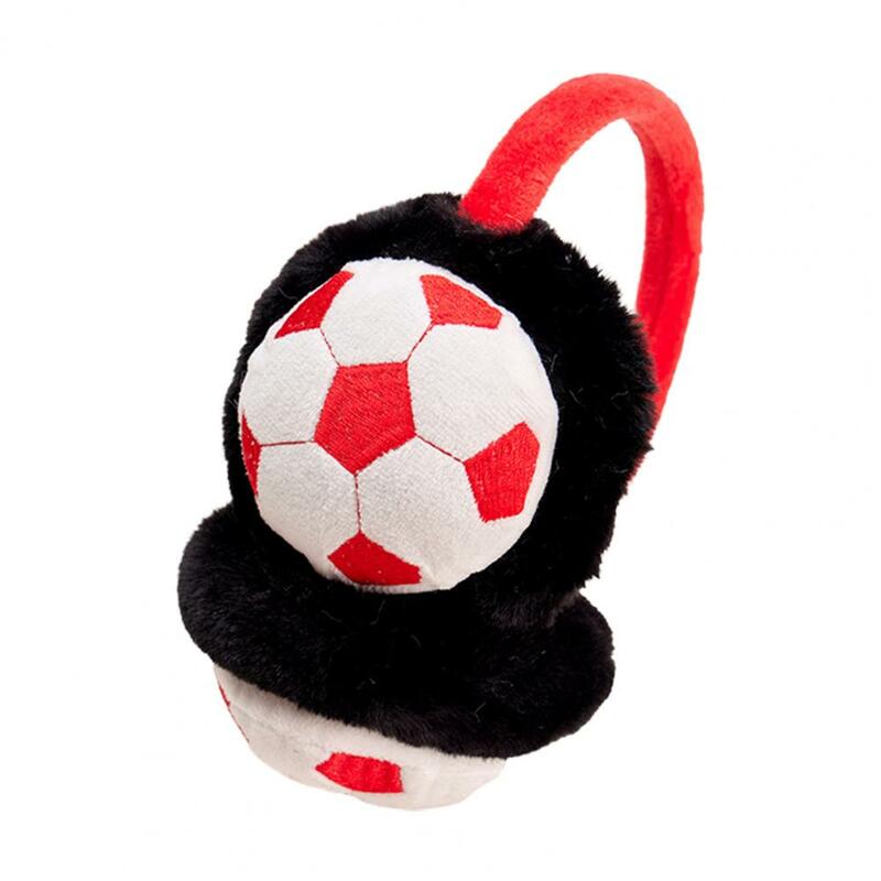Fancy Ear Muff Stretchy Winter Wearing Lightweight Soccer Print Ear Warmer