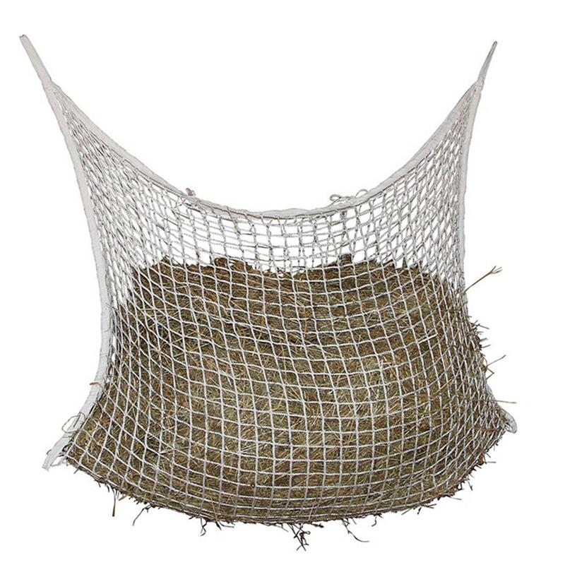 Nylon Horse Hay Net Bag Slow Feed Bag Large Capacity Cattle Cow Feeder Full Day Feeding Large Horse Feeder Bag with Small Holes