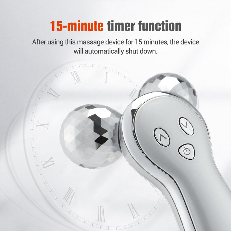 Micro-current Double-roller Stimulation Instrument Multifunctional Electric Face-lifting Vibration Firming V Face Resist Aging