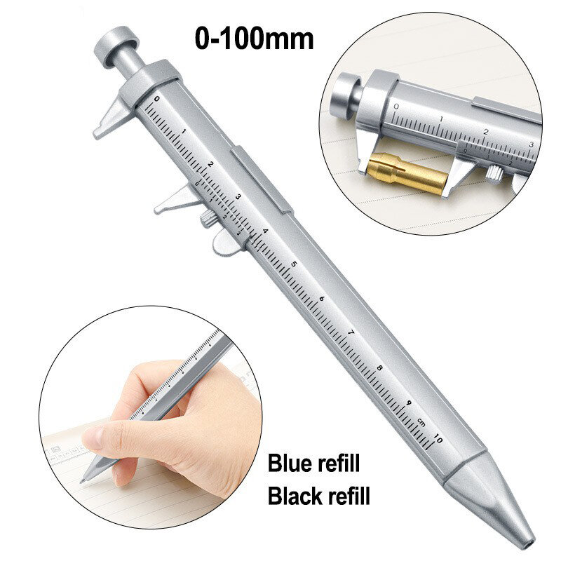 Multifunction Caliper pen Ball-Point 0.5mm ballpoint pen Gel Ink Pen Vernier Caliper Roller Ball Pen Creativity Stationery