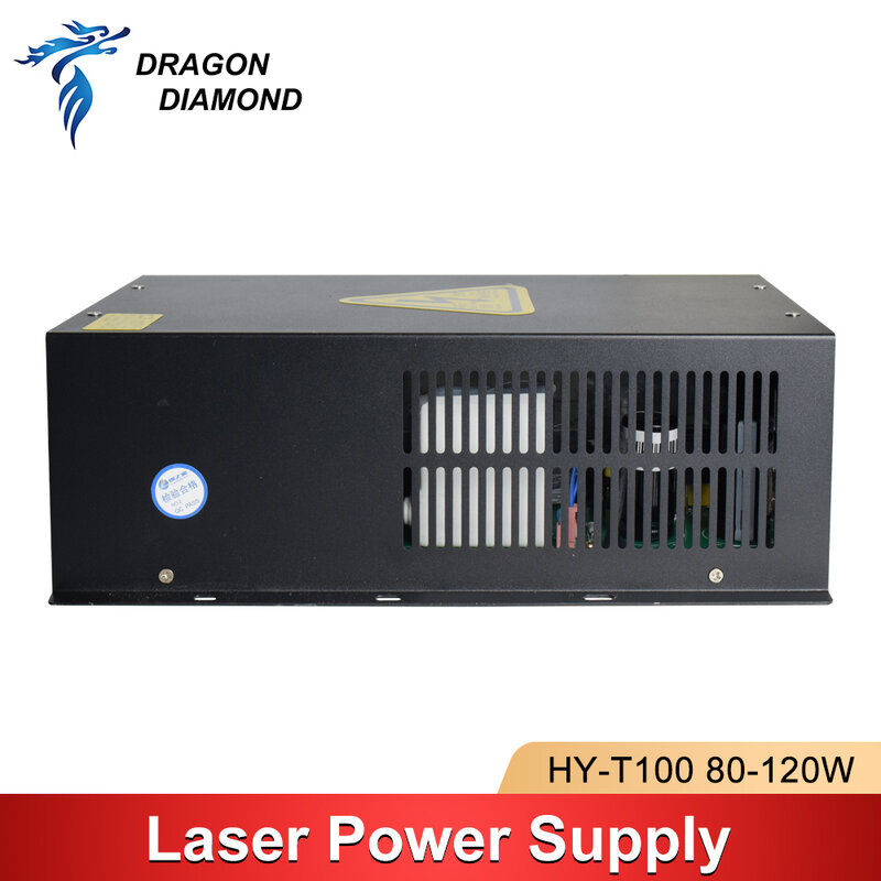 Alimentatore 80-100W per macchina da taglio per incisione di tubi Laser CO2 fonte 110V 220V HY T100 marca DRAGON DIAMOND High potente
