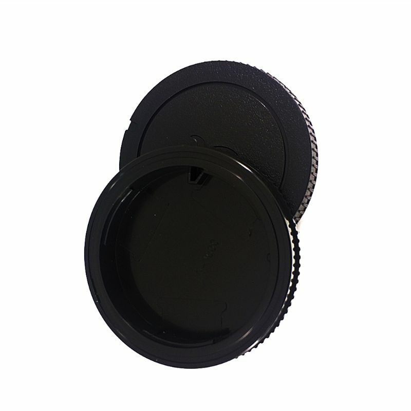 Schwarze Kameragehäusekappe und hintere Objektivdeckelkappe für Minolta DSLR Mount Kamerazubehör Werkzeuge