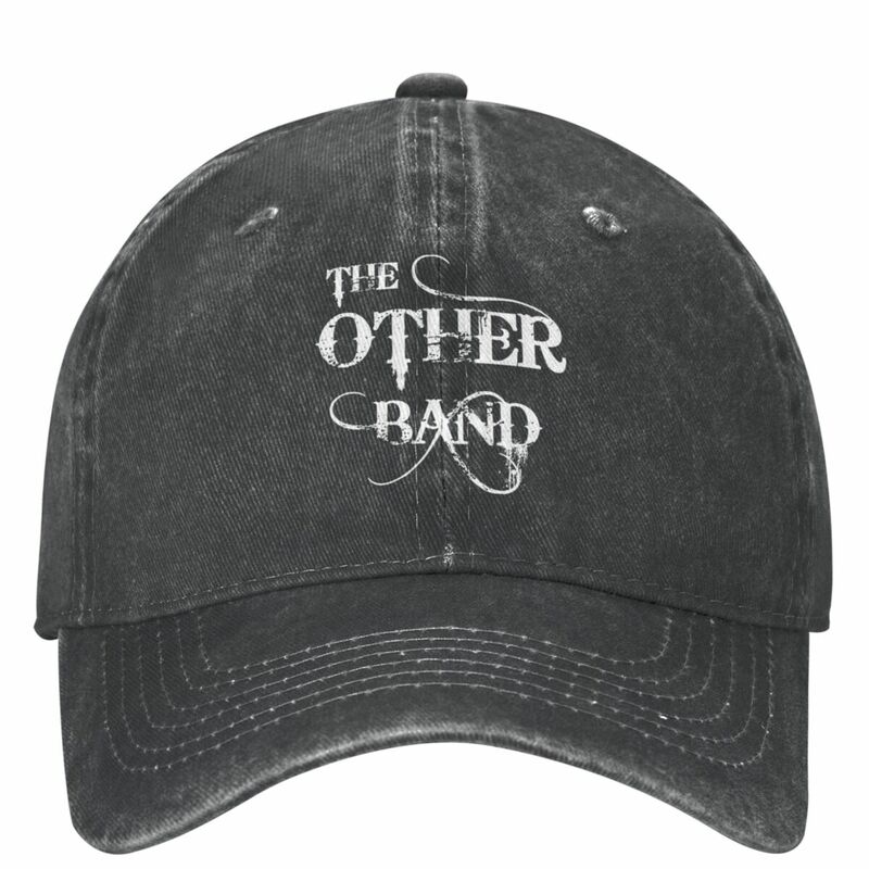 Fashion The Other Band White Baseball Caps Unisex Style Distressed Washed Headwear Outdoor Workouts Gift Hats Cap
