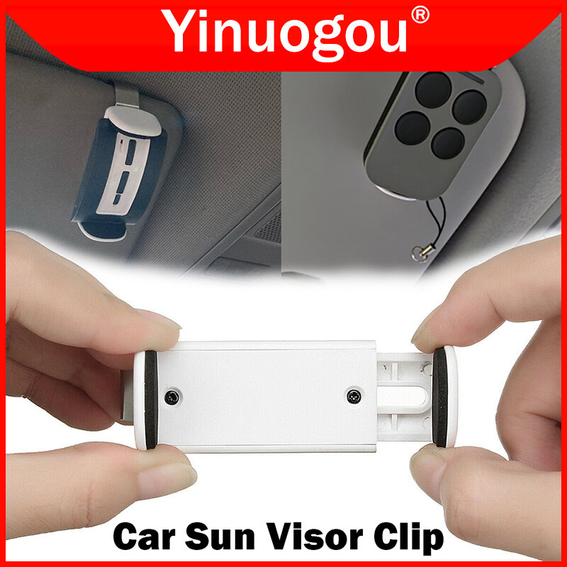 New Car key Clip Holder Car Sun Visor Clip Garage Door Control Adjustable 47-70mm Garage Remote Control Clip Accessories Opener