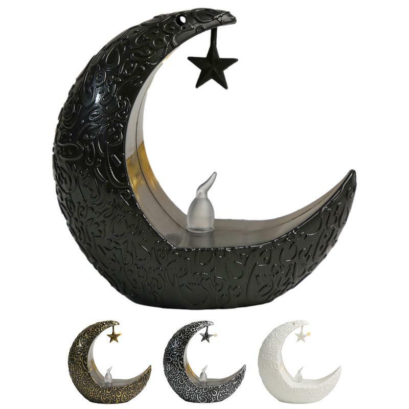 Bougeoirs rétro Eid Moon Star Light, Eid LED Lights, Lanterne à bougie, Brittop Light, Ornements rustiques, Vacances, Élégant