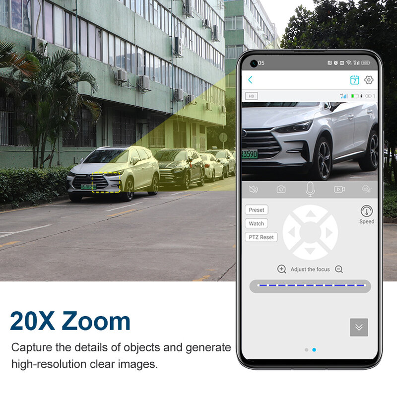 LS VISION 4K 20X Zoom ottico telecamera solare a doppio schermo Outdoor 8MP 4G/WiFi PTZ Dual PIR Detection telecamere di sicurezza con rilevamento automatico