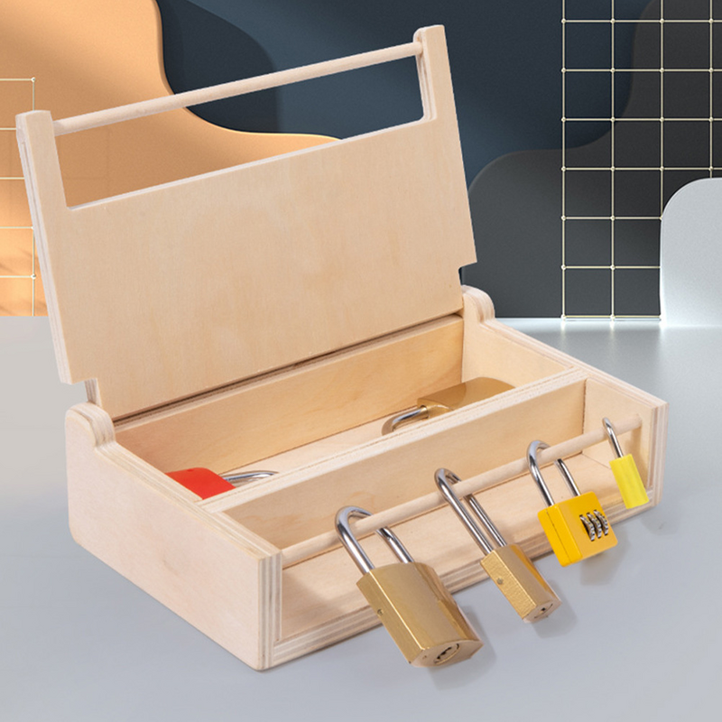 1 Set mainan edukasi interaktif balita, perlengkapan bermain mainan kayu