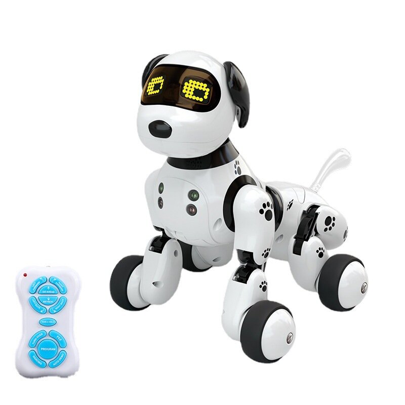 Canto elettrico giocattolo cane intelligente Pet Robot cane bambini saggezza programmazione cane regalo di compleanno per bambini