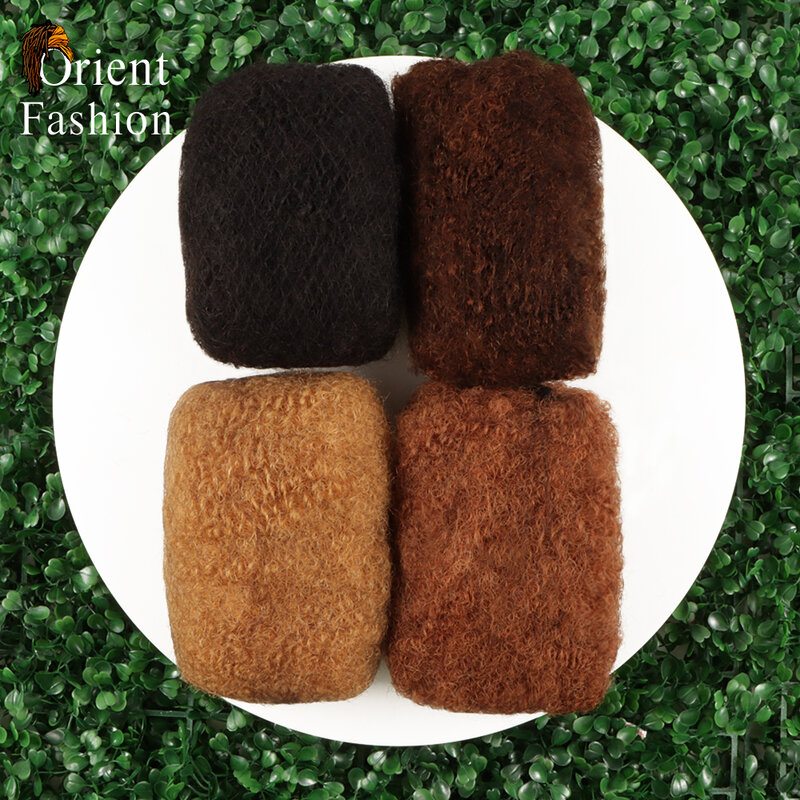 Orientfashion-mechones de cabello humano 100% rizado, pelo brasileño Afro, 4c, 30g, venta al por mayor