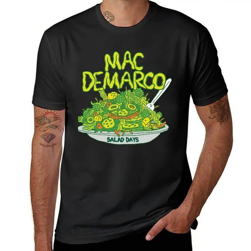 ของขวัญตลก Mac DeMarco เสื้อยืดของขวัญน่ารักพิมพ์สัตว์สำหรับเด็กผู้ชายออกแบบตามต้องการเสื้อยืดสำหรับผู้ชาย