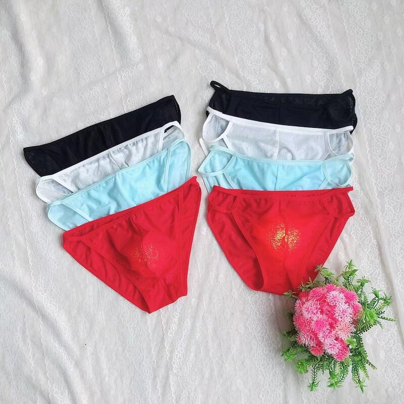 The new trend of sexy letter pouch men's underwear temptation large size U convex men's briefs