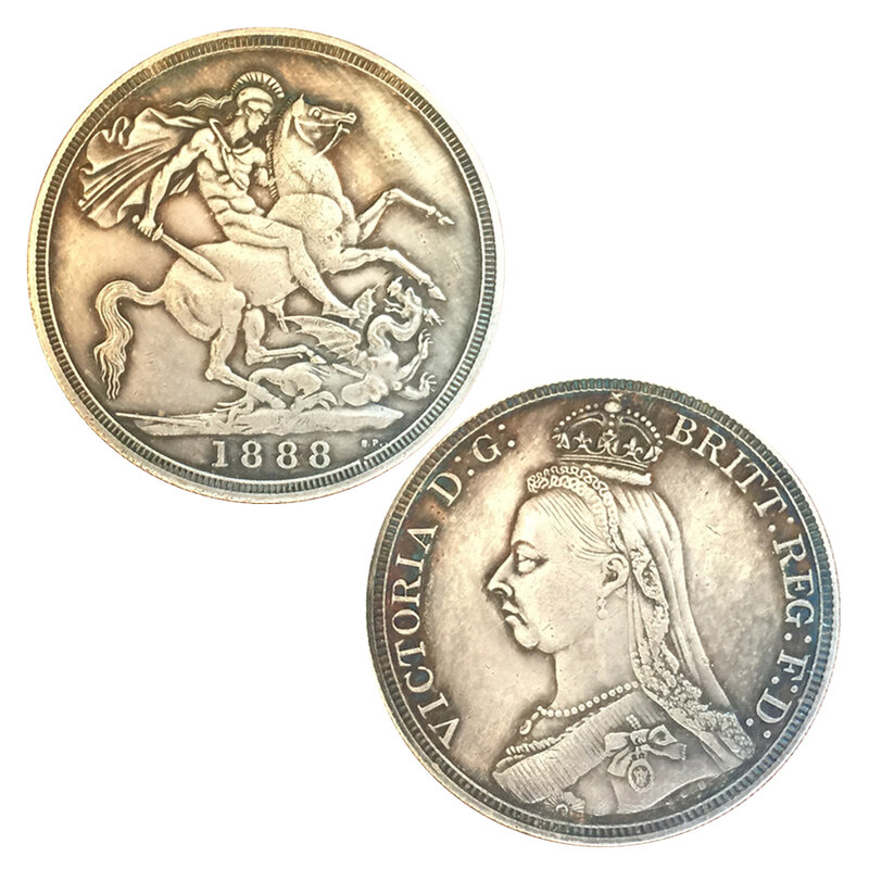 Роскошная монета с изображением исторического британского рыцаря храброго рыцаря, забавная парная художественная монета/монета для ночного клуба/удачи, памятная карманная монета + подарочный пакет