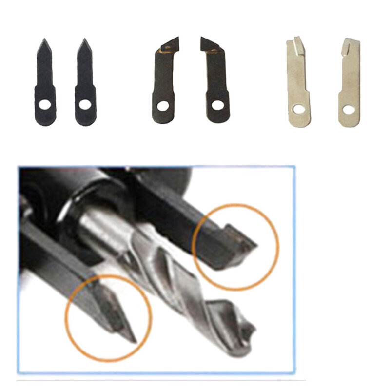 1Pair Adjustable Wood Circle Hole Cutting Drill Bit 30mm 40mm Silver Alloy Blade Milling Cutter Head Drill Bits Power Tools
