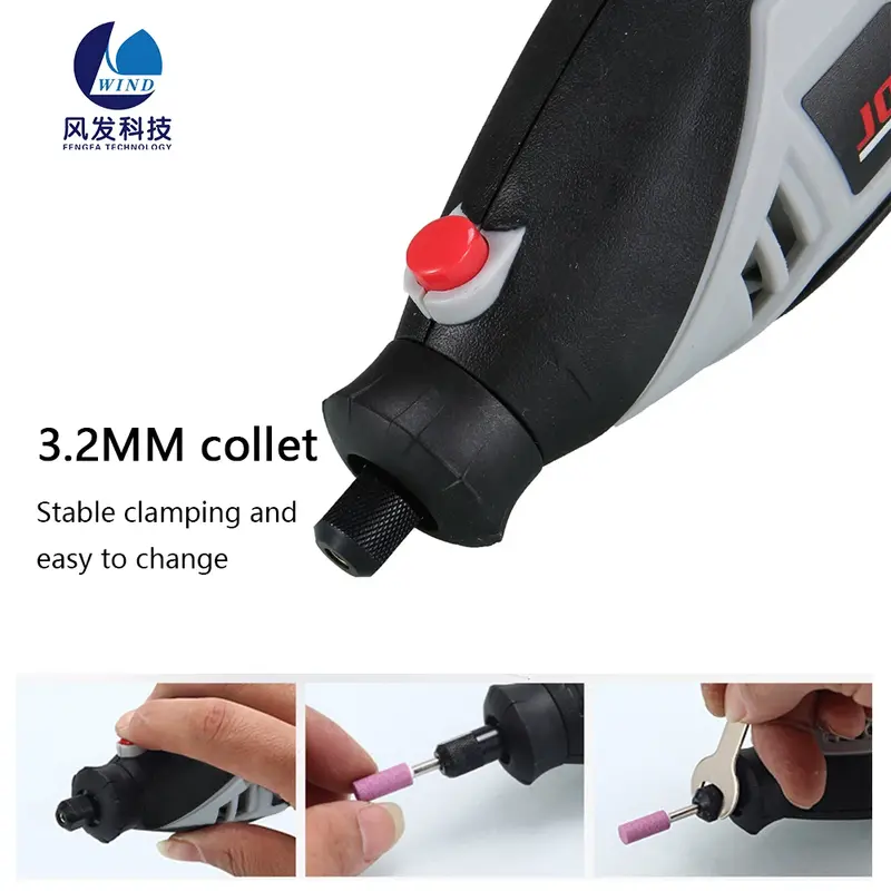 Electric Handheld Rotary Tool Saw Drill Bit Set 6 Variable Speeds Accessories Carrying For Grinding Cutting Carving Sanding diy