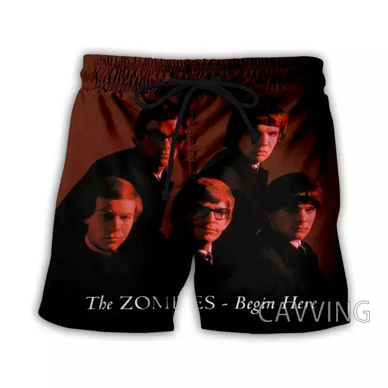 CAVVING 3D stampato The Zombies Rock Summer Beach Shorts Streetwear Quick Dry pantaloncini Casual pantaloncini in felpa per donna/uomo