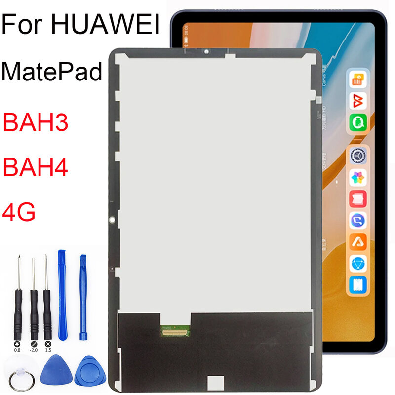 New For HUAWEI MatePad LTE 4G 10.4" BAH4-W09 BAH3-W09 AL00 BAH3-W19 LCD Display Touch Screen Digitizer Glass Assembly Repair