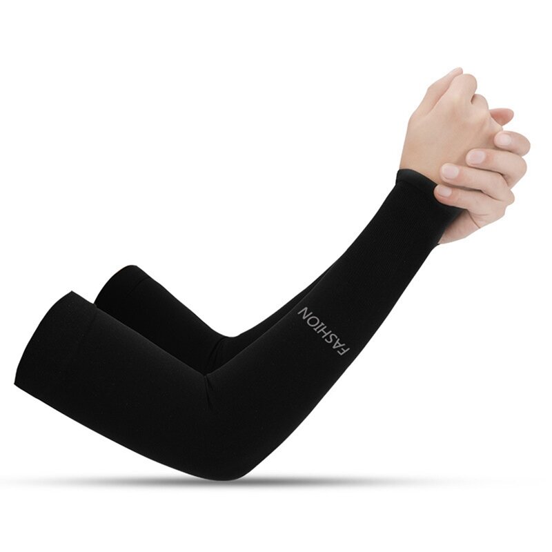 1Pair Cooling Arm Sleeves UV Sun Protection Women Men Cycling Driving Arm Cover Long Elbow Sleeves Outdoor Hand Protector