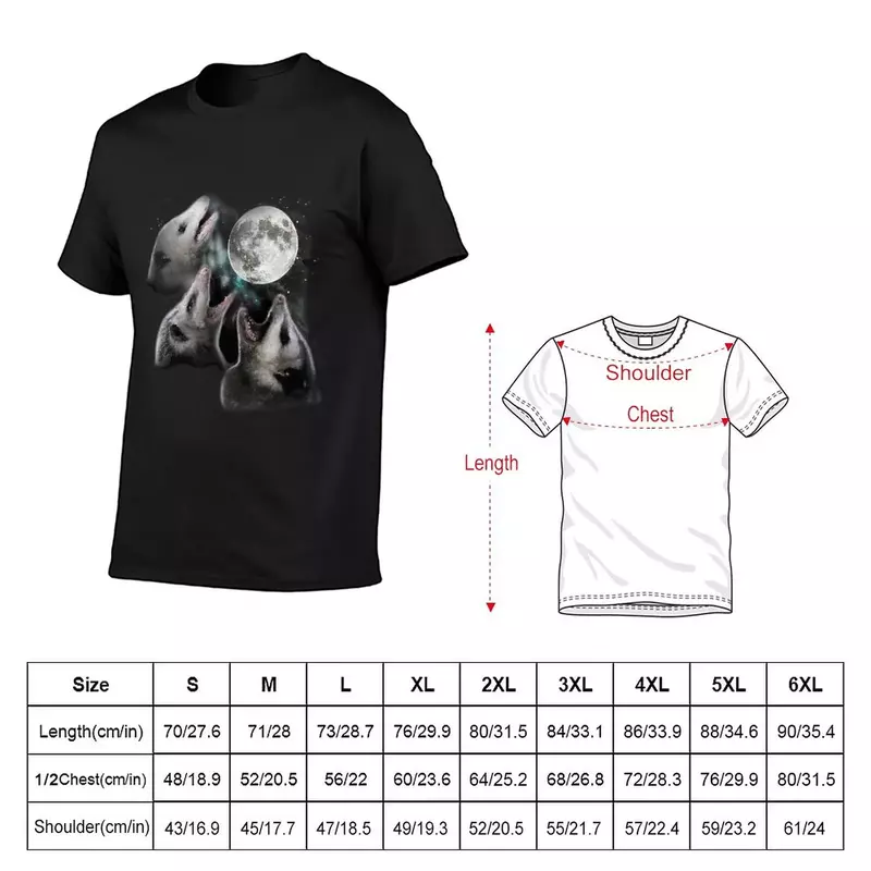 Camiseta Possum moon para niños, camisa con estampado de animales blancos para fanáticos de los deportes, fruit of the loom