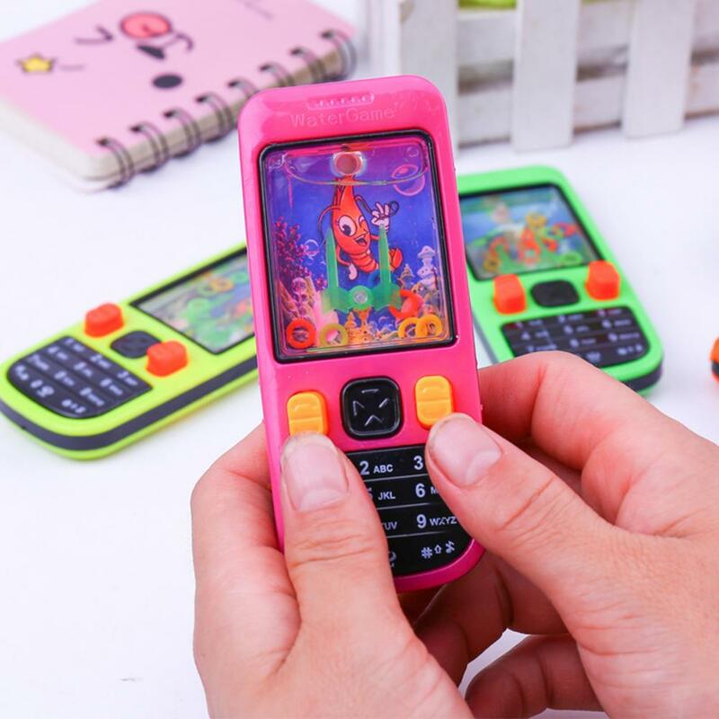 Water Playing Cellphone Ringtoss Toy Child Game Console Toy No Battery Required Nostalgia Retro Ring Game Machine
