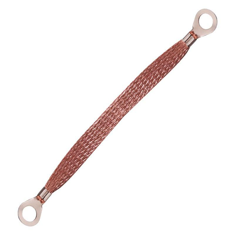 Braided Ground Strap Automotive Braided Ground Wire Ring Terminals Universal Reinforced Ground Engine Cable Strap For Most Cars
