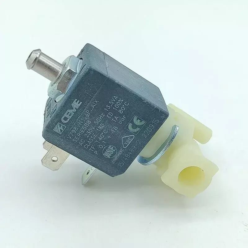 Электромагнитный клапан CEME Серии 220, 230 В переменного тока, нормально открытый клапан высокого давления для кофемашины, электромагнитный клапан для горячей воды