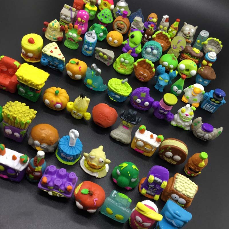 Zomlings-bonecas de lixo para crianças, coleção de lixo, brinquedos modelo macios, quadrilha do Grossery, 3cm, presente de aniversário