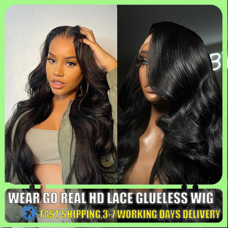 Glueless Lace Frontal Wig para Mulheres Negras, Perucas de Cabelo Humano, Bling Hair, Body Wave, Transparente, Bling, HD, 13x6, 40 ", 4x4, 5x5