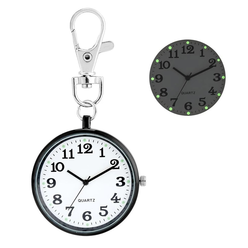 2023 New Arrival  Pocket Watches Nurse Pocket Watch Keychain Fob Clock with Battery Doctor Medical Vintage Watch