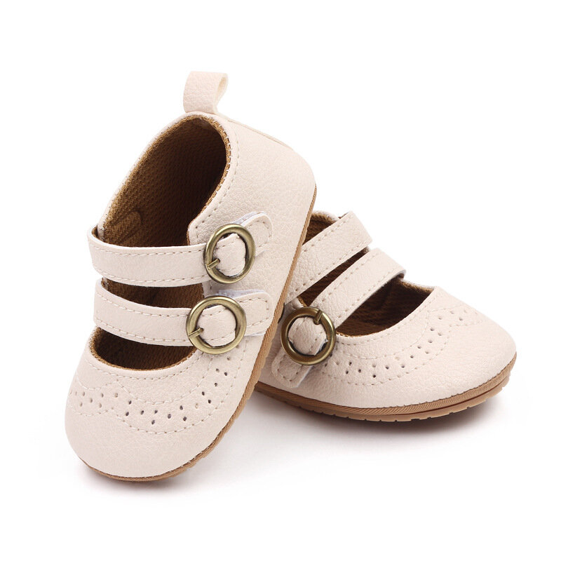 Meninas do bebê Sapatos Casuais Solas Macias de Borracha Antiderrapante Cor Sólida Moda Ao Ar Livre Infantil Recém-nascidos Berço Primeiros Caminhantes Princesa Sapatos