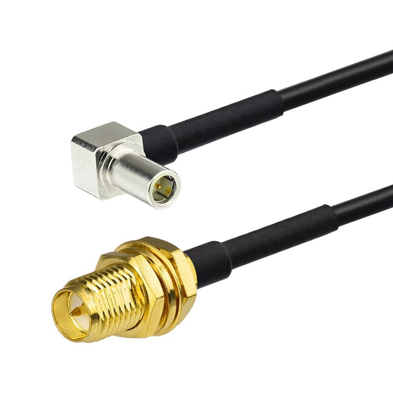 Superbat MS147-Cable macho de ángulo recto a RP-SMA hembra, Cable de mampara, 15cm, RG174