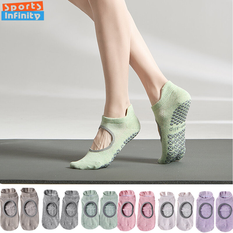 2024 New Spring/Summer Yoga Socks Silicone Anti Slip Professional Pilates Socks Women Indoor Fitness Dance Floor Sports Socks