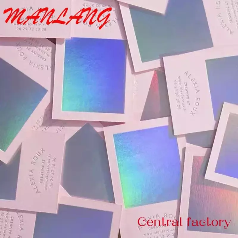 Индивидуальная печать визитных карточек, двусторонняя бумага с покрытием для карточек, высококачественное деловое покрытие, цветное водонепроницаемое ПВХ покрытие CMY
