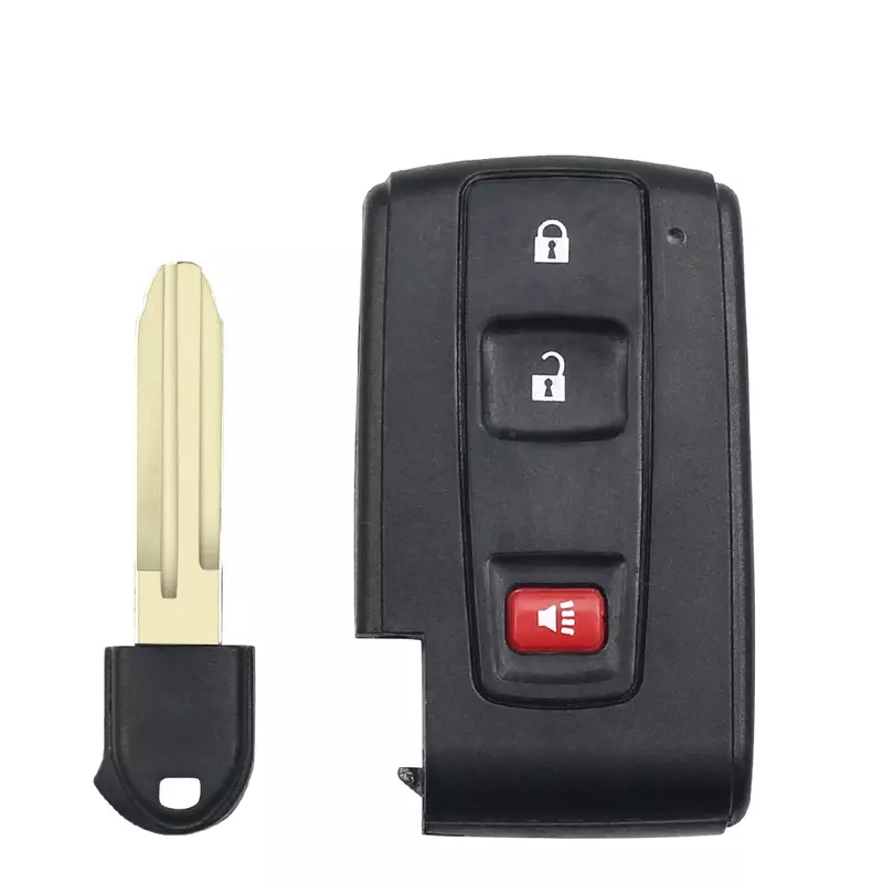 KEYYOU – housse de clé télécommande intelligente, 2/3 boutons, avec/sans lame non coupée, pour voiture Toyota Prius 2004 – 2009 Corolla Verso Camry