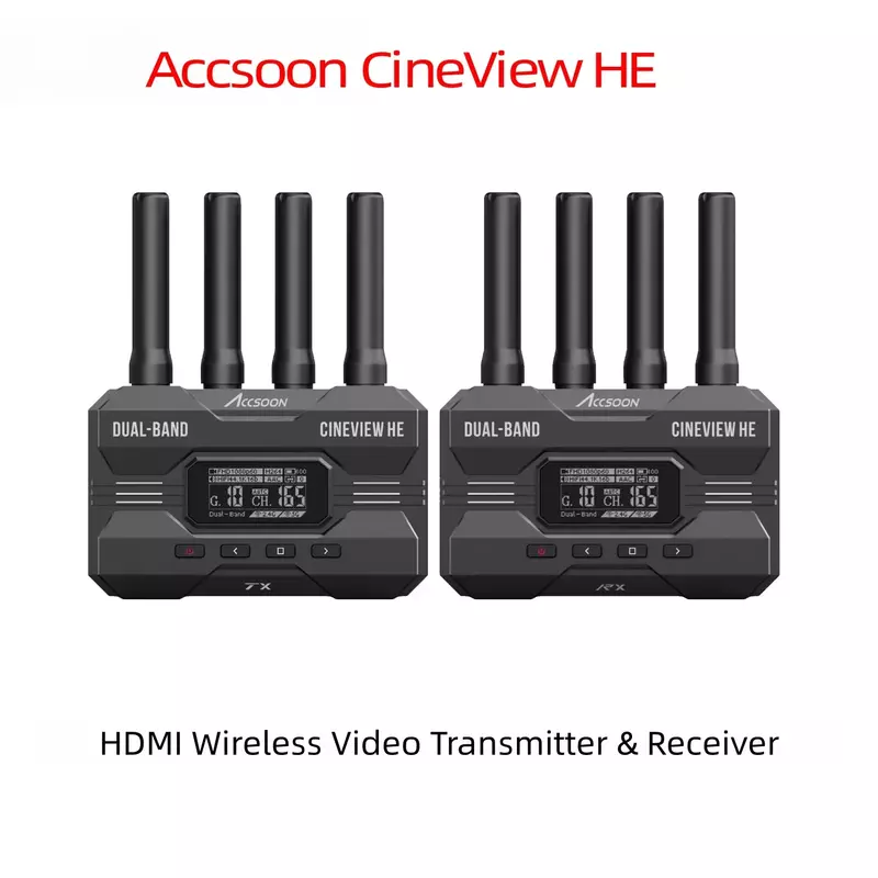 Accsoon-monitor de transmisión de vídeo inalámbrico CineView HE, 1080P, hdmi, HD, vídeo en vivo, cámara SLR, 1200FT