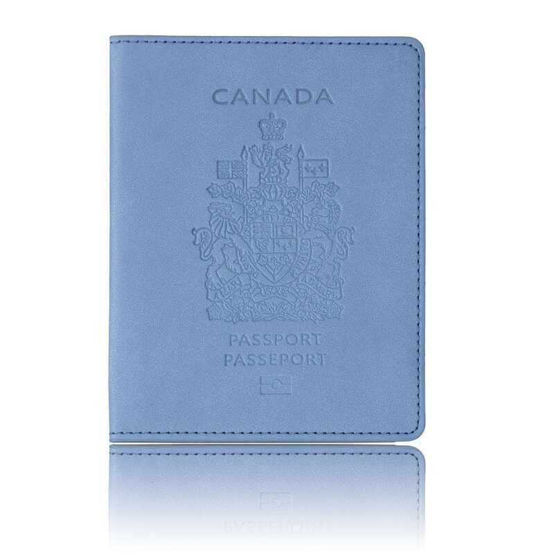 Canada Passport Cover Men Crazy Horse Leather Porta Pasaportes Women Genuine Leather Handmade 100% Cowhide Paszport Okładka