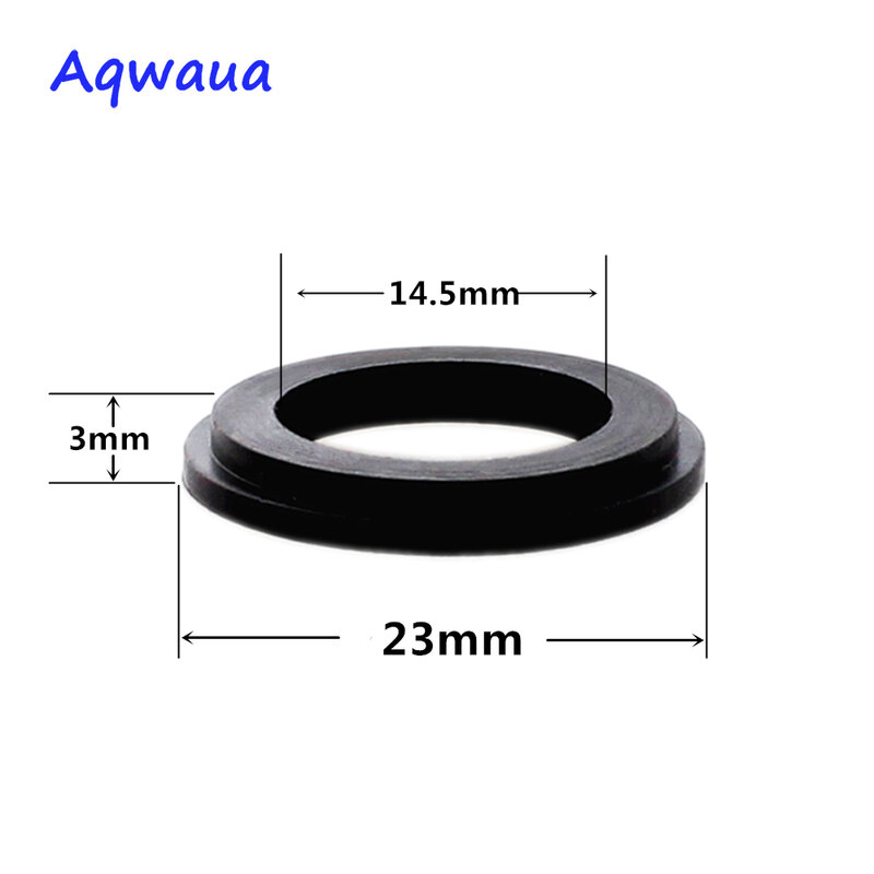Aqwaua-Junta de arandela de goma de 23mm, junta tórica de plástico, anillo plano para accesorios de baño, accesorio de grúa para Cocina