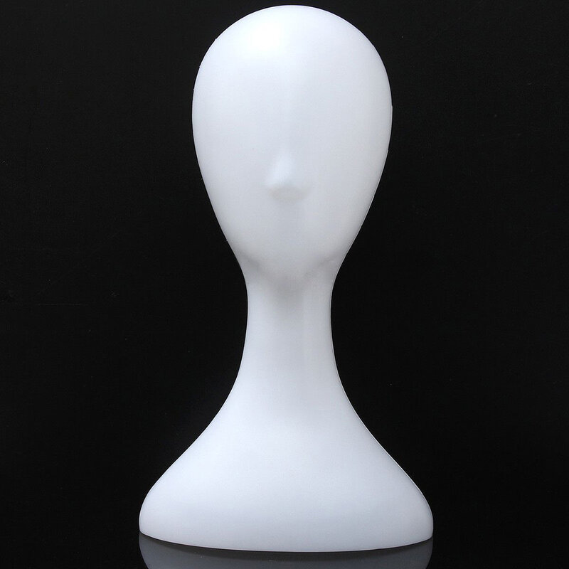 Kepala wig wanita, kepala wig plastik tinggi model kepala wanita putih