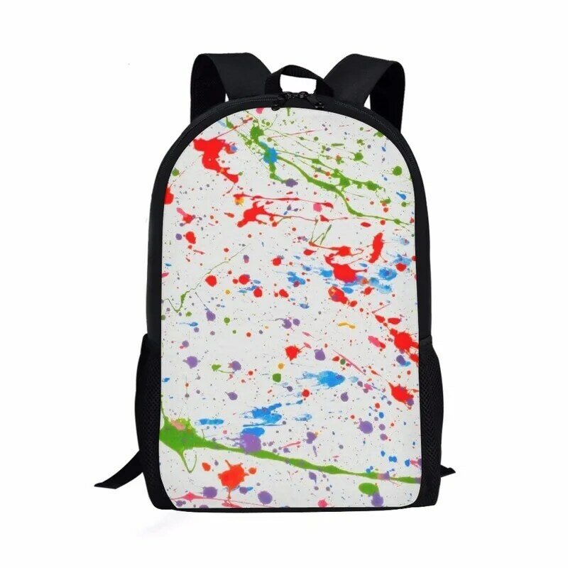 Новая модная школьная сумка с узором, окрашенным на завязках, для детей, Молодежные повседневные сумки для книг, Детский рюкзак, вместительный рюкзак для подростков