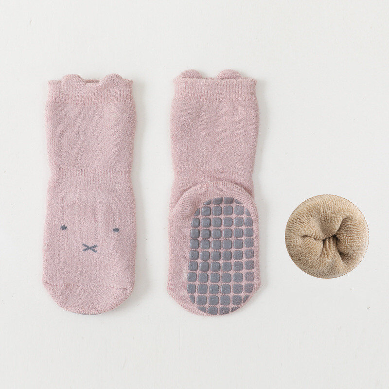 Мультяшные носки для новорожденных, детские Нескользящие носки, милый мальчик, хлопковая ткань
