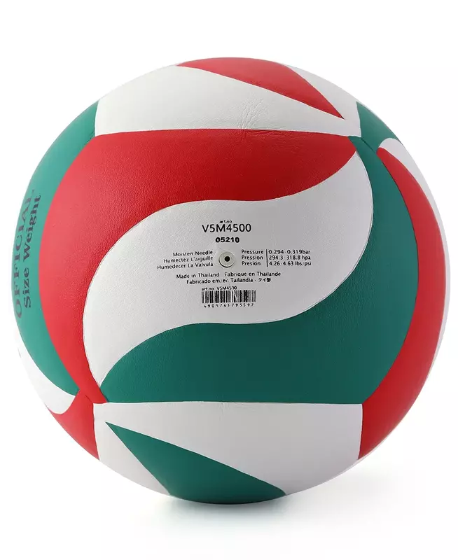 Original Molten 4500 Volleyball Standard Size 5 PU Ball for Students Adult and Teenager Competition Training Outdoor Indoor