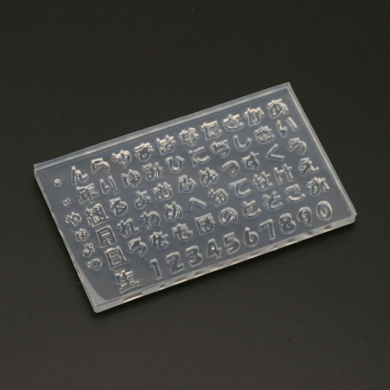 Stampo per decorazioni per unghie in resina Mini formato Hiragana e Katakana Stampo in silicone artigianale