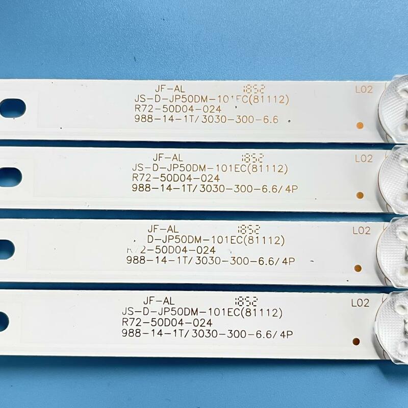 Strip LED untuk BBK JS-D-JP50DM-101EC (00608) 50LEM-1043/FTS2C 50LEM-1058/FT2C 50LEX-5043/FT2 V500DJ6-QE1R72-50004-029